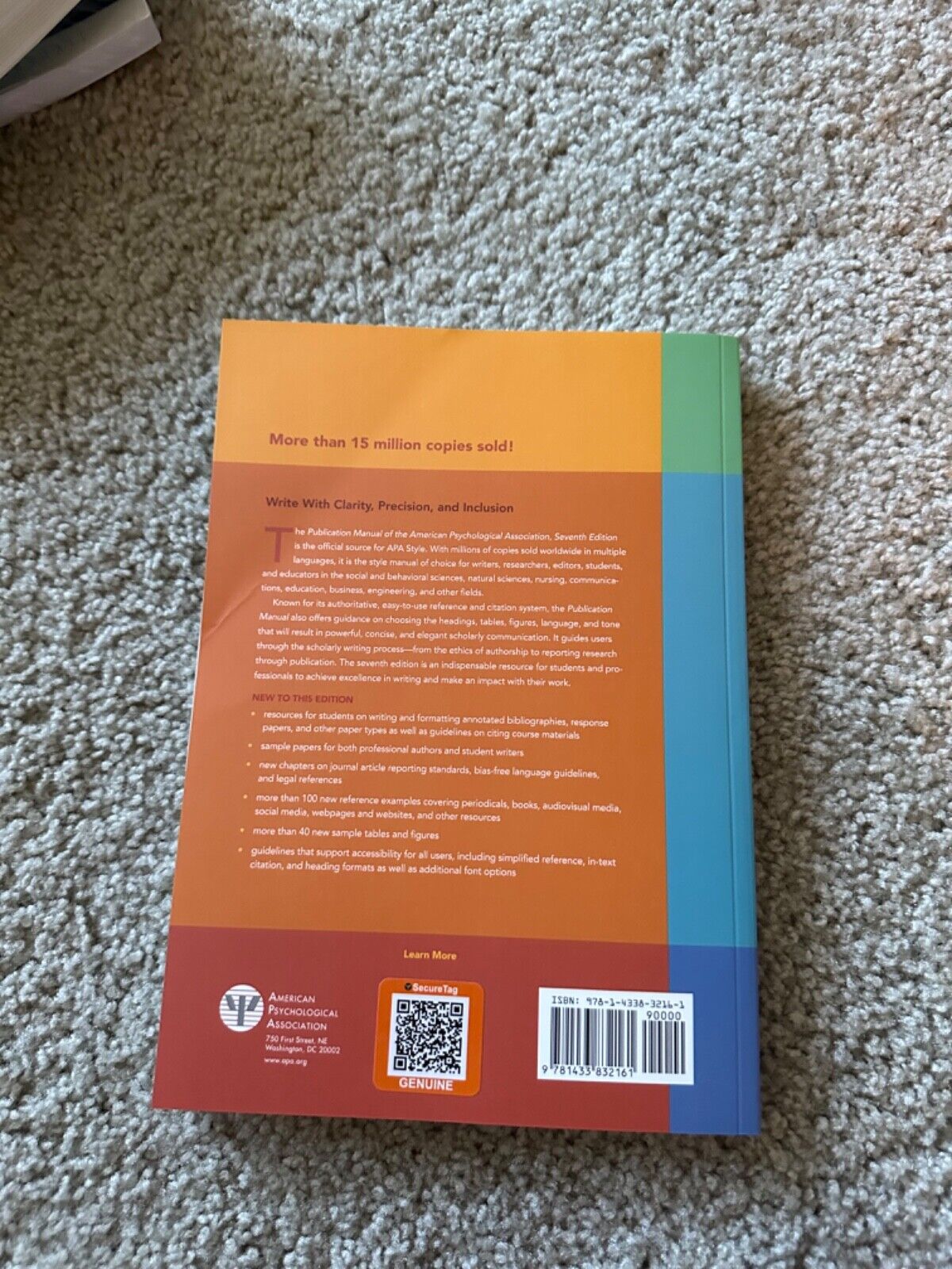 Publication Manual (OFFICIAL) 7th Edition of the American Psychological - The Hungry Bookworm & Speedmerchant65