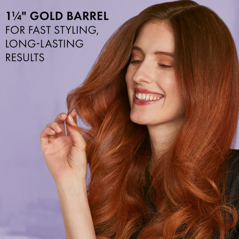 " Pro Signature Gold Curling Iron - 1-1/4" Barrel for Perfect Curls in Gold and - Speedmerchant65 / The Hungry Bookworm / Fireside Books