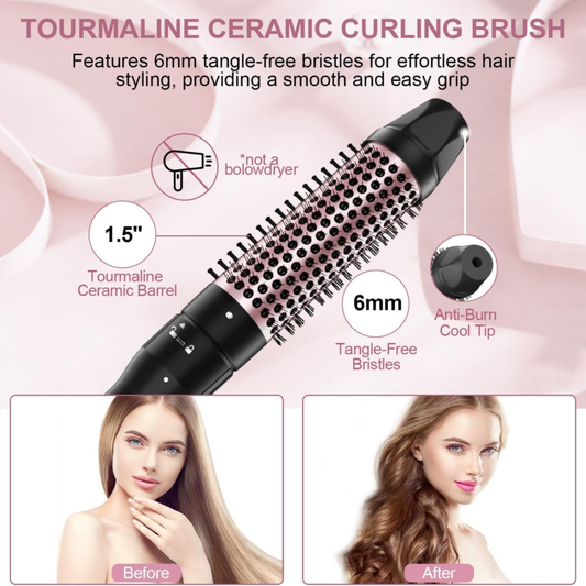 Professional title: "Tourmaline Ionic Round Brush 1.5 Inch Curling Iron with Dou - Speedmerchant65 / The Hungry Bookworm / Fireside Books