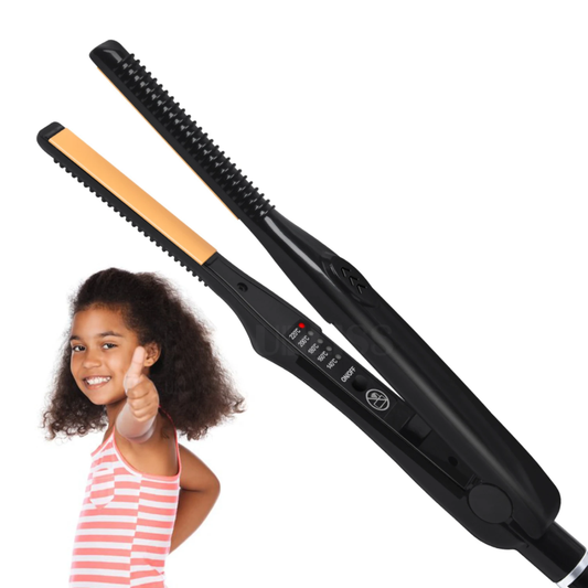 Flat Iron Hair Straightener & Professional Styler Smoothing Iron Hot Comb Curlin - Speedmerchant65 / The Hungry Bookworm / Fireside Books