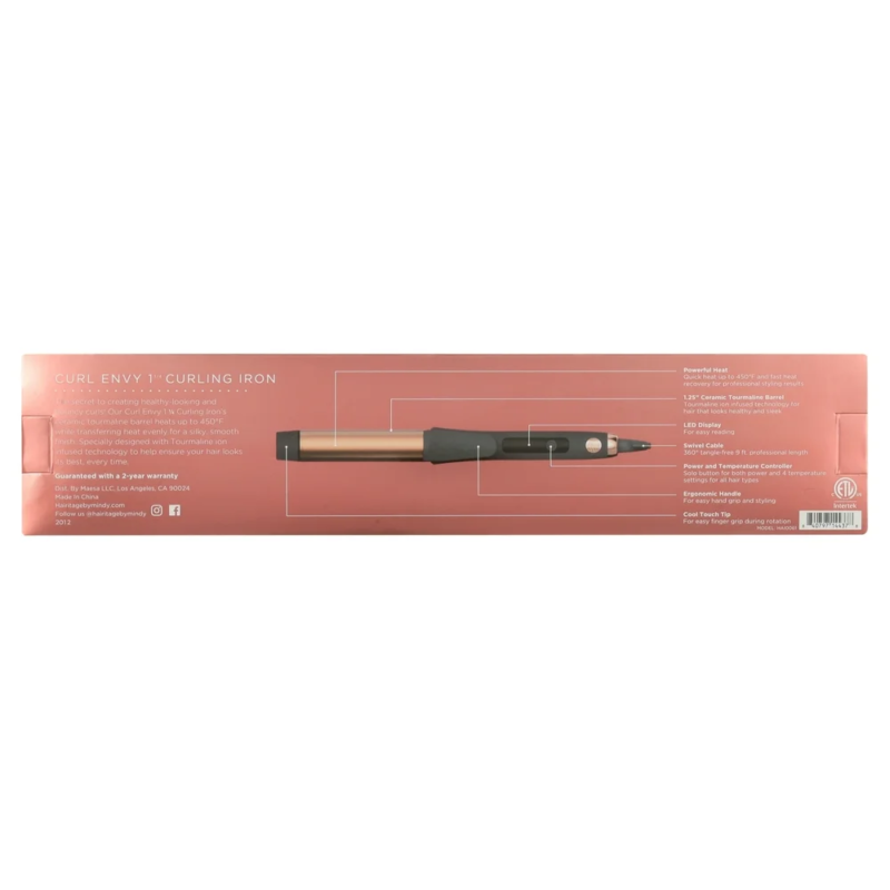 "Get Perfect Curls with  Curl Envy 1.25" Ceramic Tourmaline Curling Iron - 4 Hea - Speedmerchant65 / The Hungry Bookworm / Fireside Books