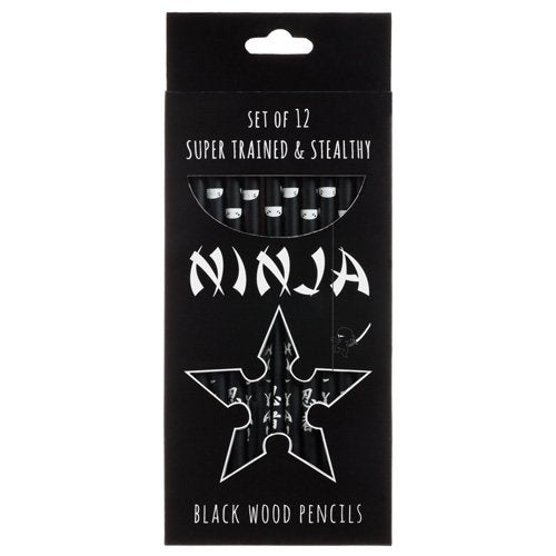 OOLY, Ninja Black Wood Pencils, 12-Count (128-78) - The Hungry Bookworm & Speedmerchant65