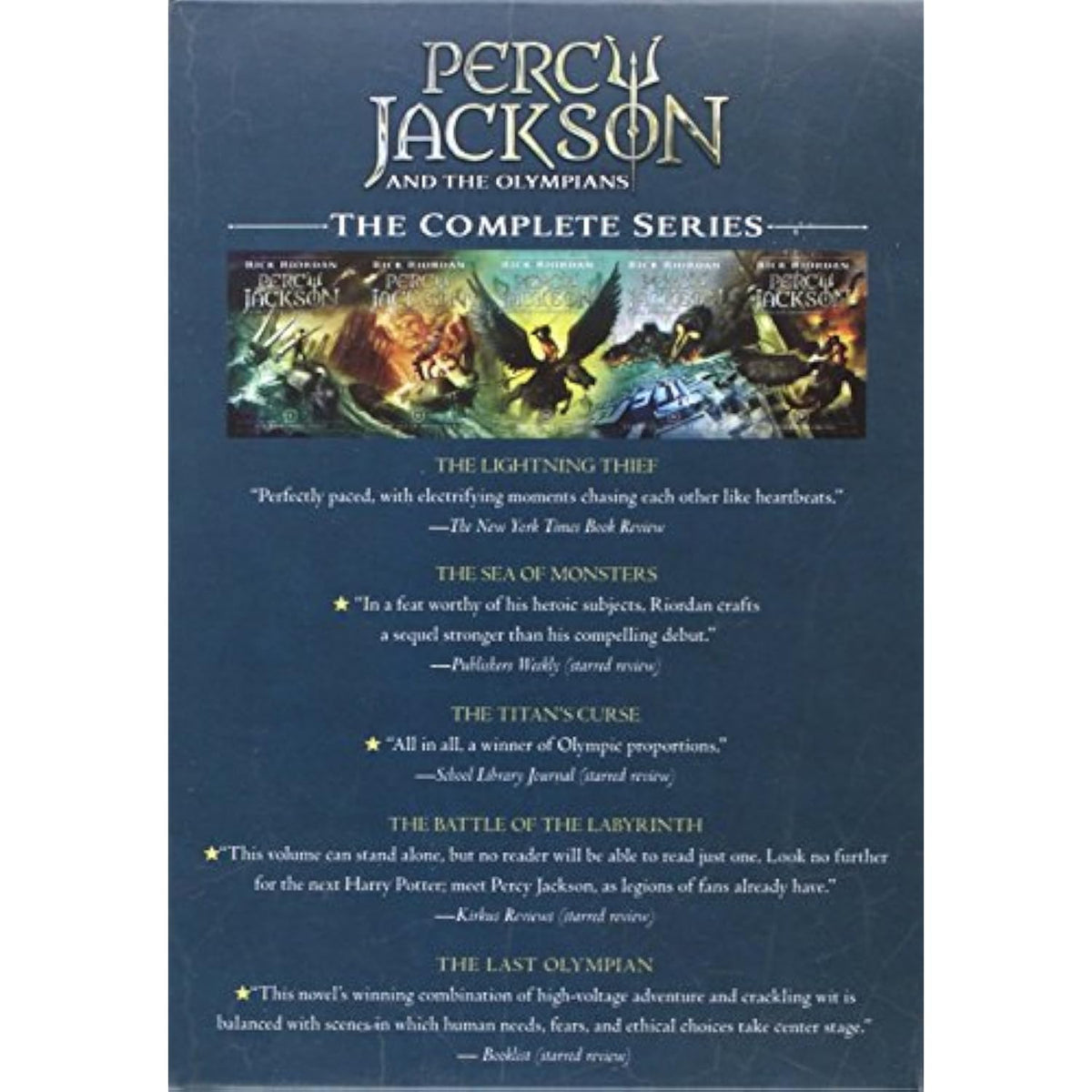 Percy Jackson and the Olympians 5 Book Paperback Boxed Set (w/poster) (Percy - The Hungry Bookworm & Speedmerchant65