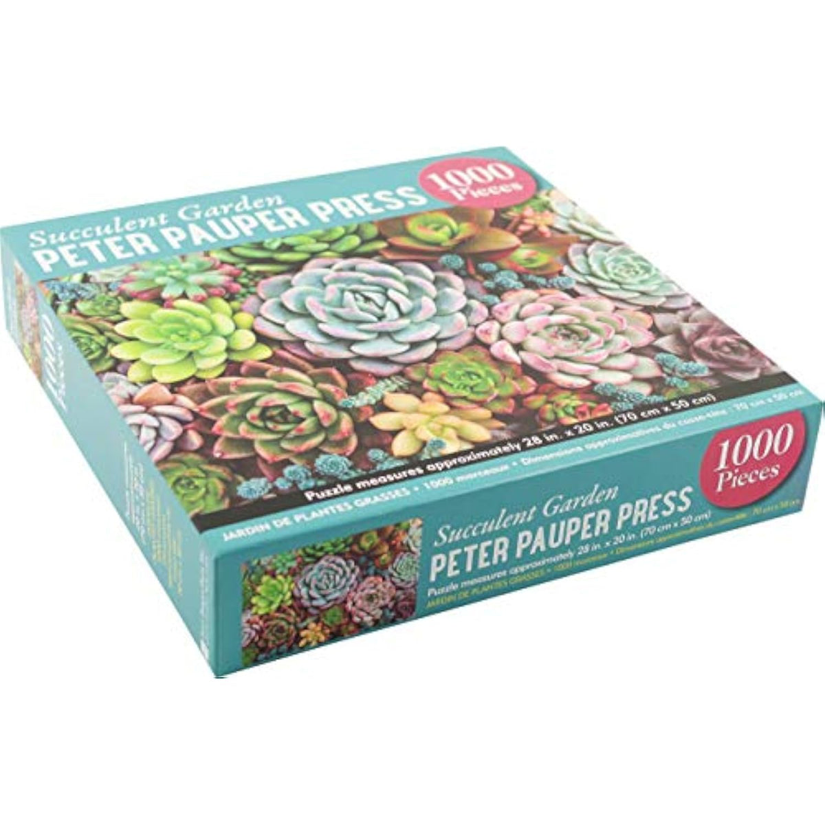 Succulent Garden 1000 Piece Jigsaw Puzzle - The Hungry Bookworm & Speedmerchant65