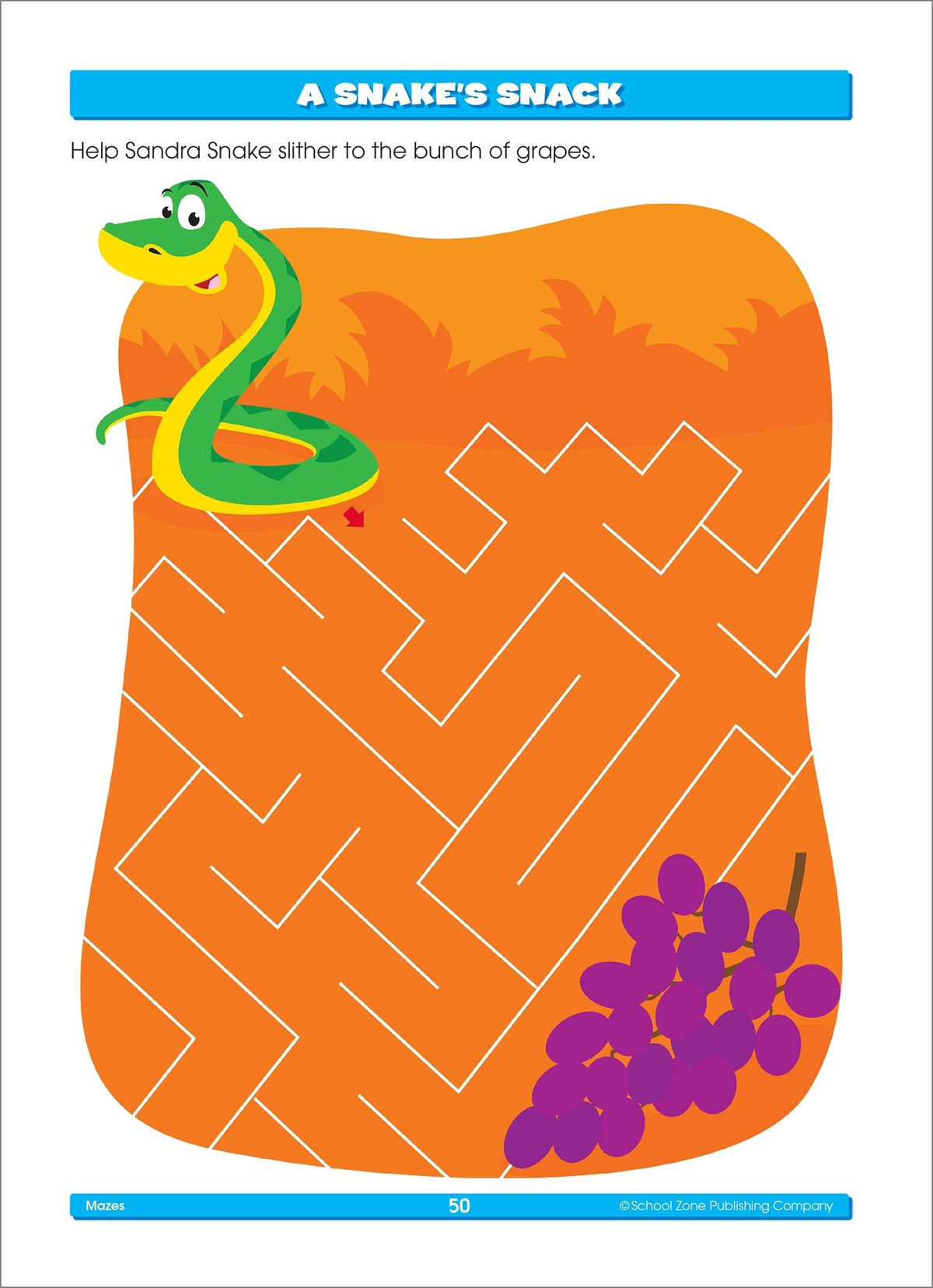School Zone - Mazes Workbook - 96 Pages, Ages 4 to 6, Preschool, Kindergarten, - The Hungry Bookworm & Speedmerchant65