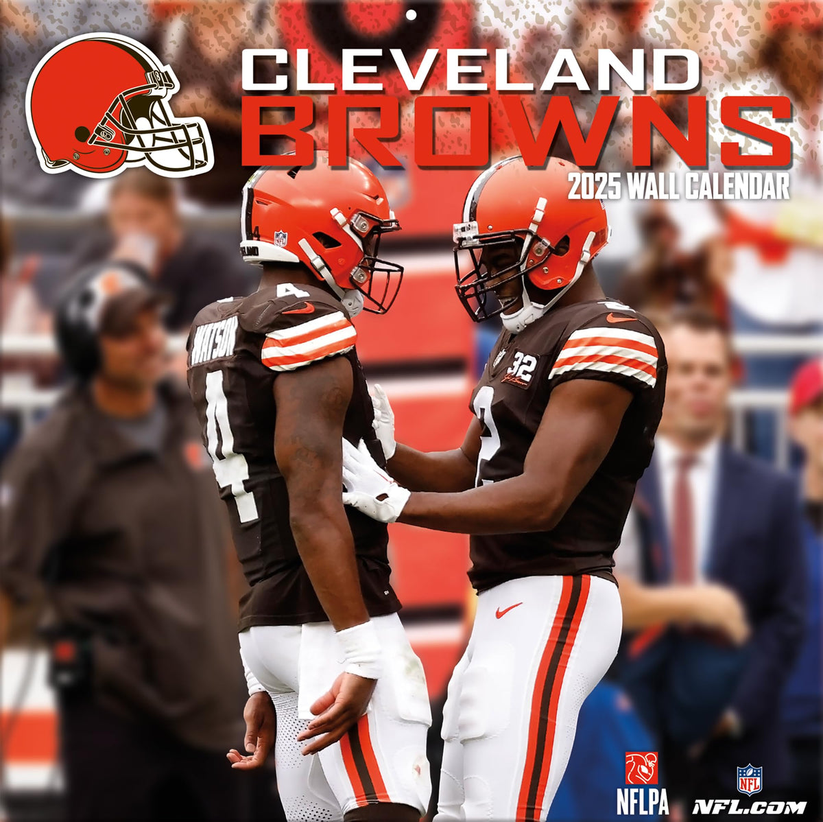 Cleveland Browns 2025 12x12 Team Wall Calendar - The Hungry Bookworm & Speedmerchant65