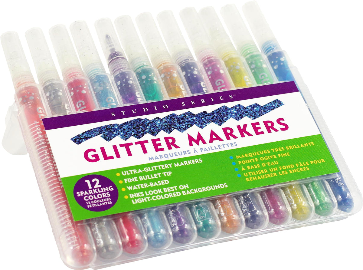 Studio Series Glitter Marker Set (12-piece set) - The Hungry Bookworm & Speedmerchant65