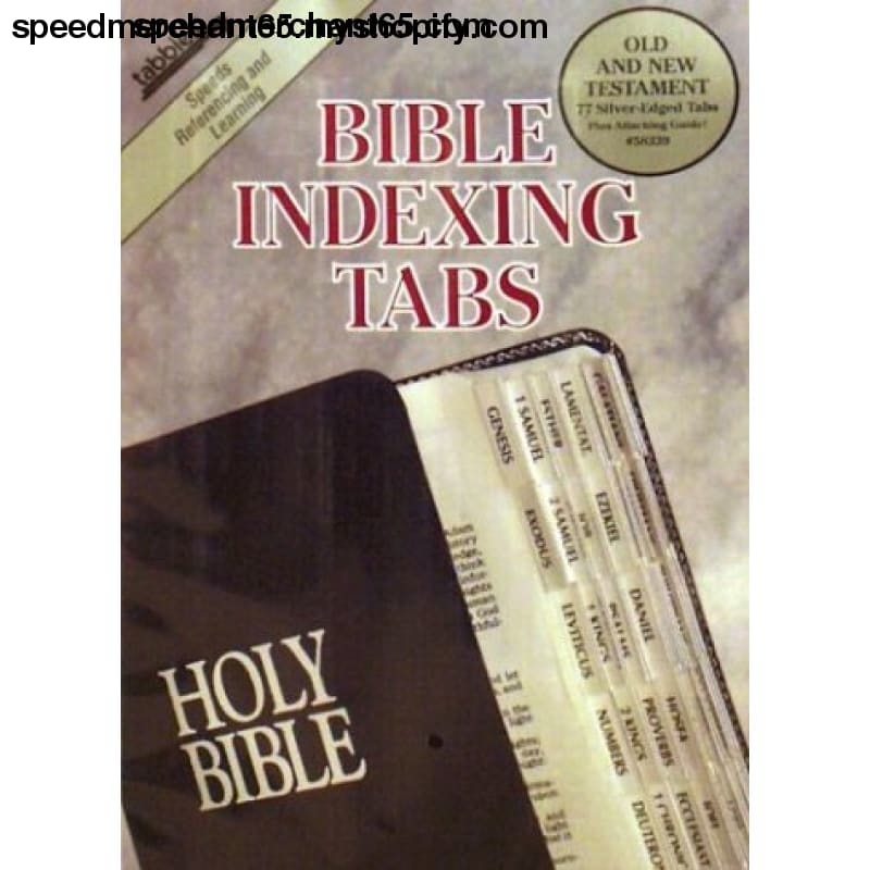 Bible Tab: Clear Tab with Silver Center Strip and Black