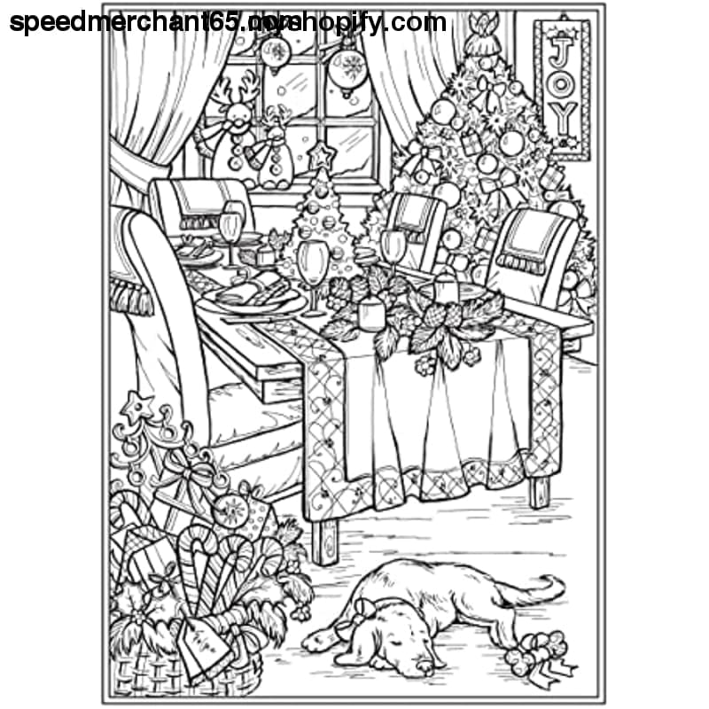 Creative Haven Home for the Holidays Coloring Book (Creative