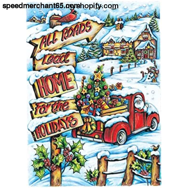 Creative Haven Home for the Holidays Coloring Book (Creative