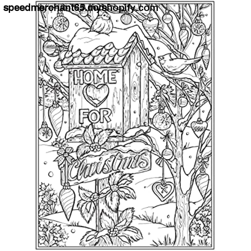 Creative Haven Home for the Holidays Coloring Book (Creative
