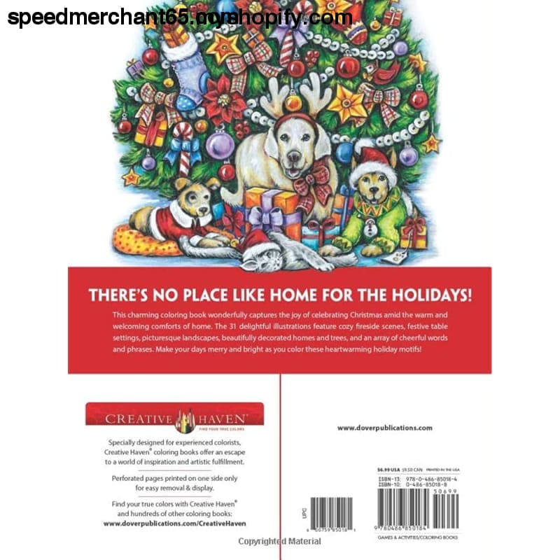 Creative Haven Home for the Holidays Coloring Book (Creative