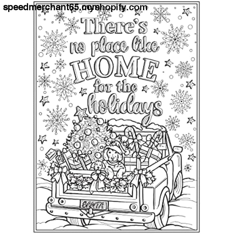 Creative Haven Home for the Holidays Coloring Book (Creative
