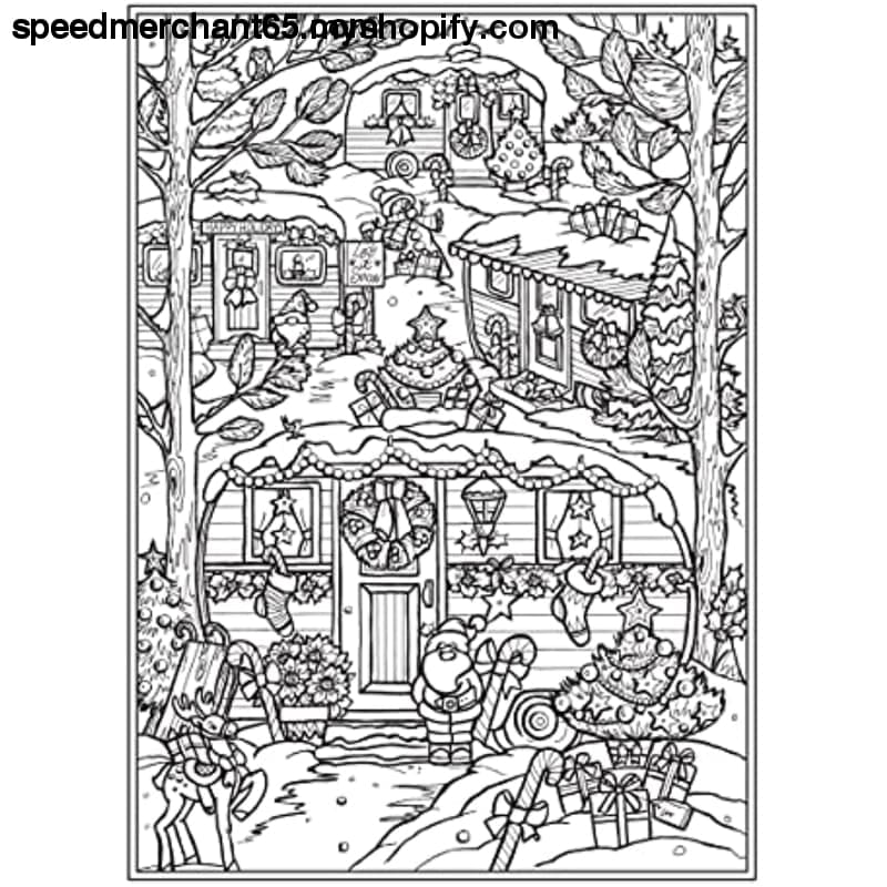 Creative Haven Home for the Holidays Coloring Book (Creative