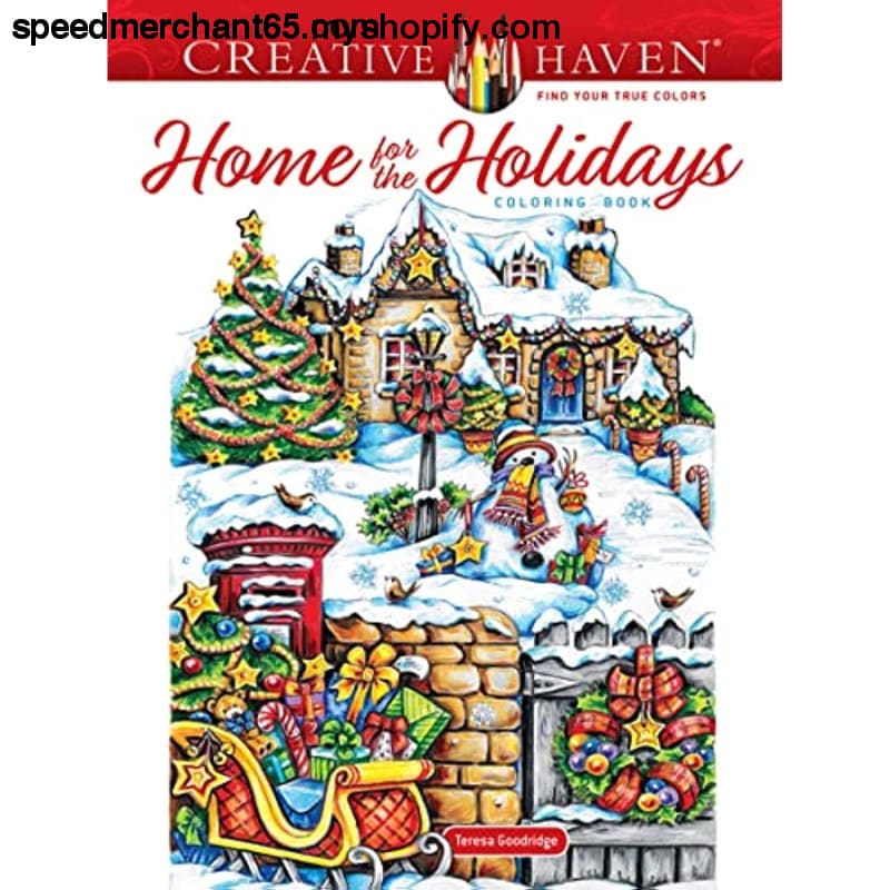 Creative Haven Home for the Holidays Coloring Book (Creative