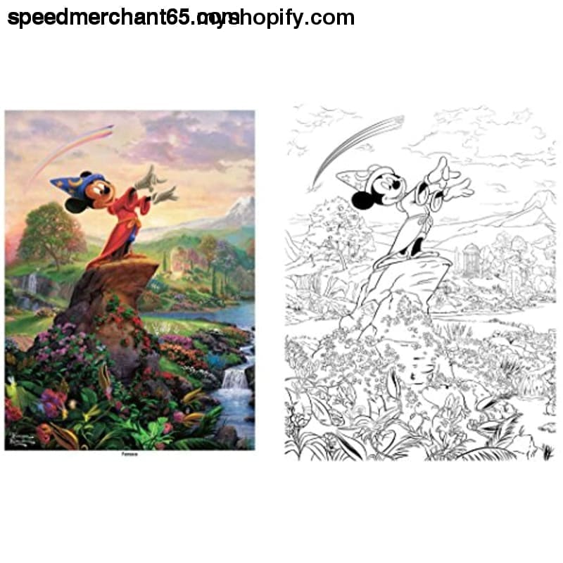 Disney Dreams Collection Thomas Kinkade Studios Coloring
