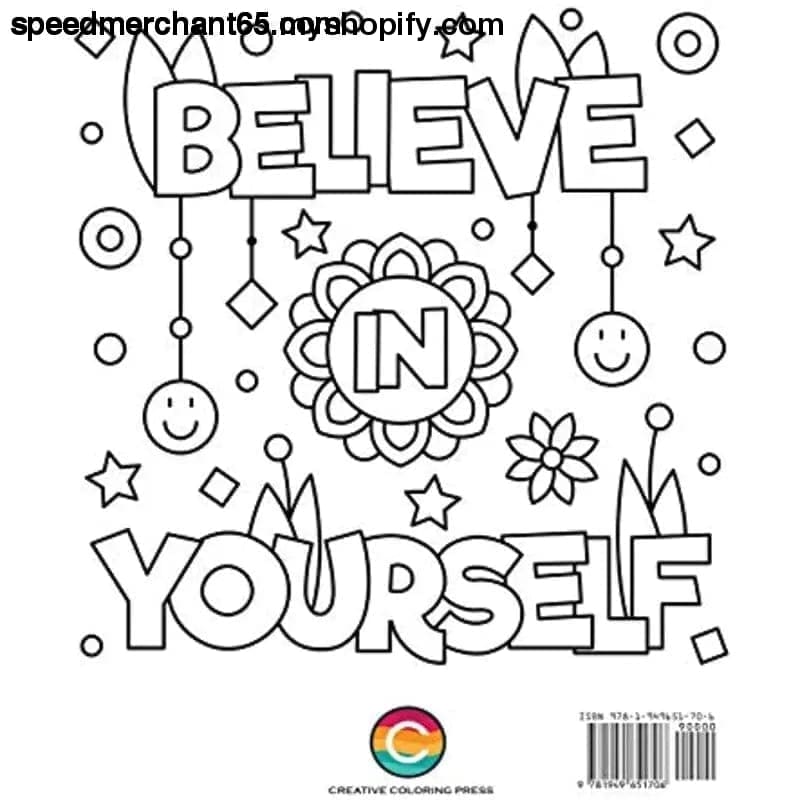 Easy Coloring Book for Adults: Inspirational Quotes