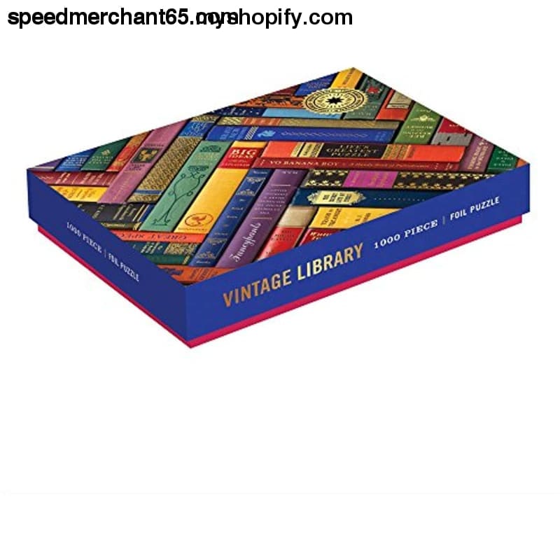 Galison Phat Dog Vintage Library 1000 Piece Jigsaw Puzzle