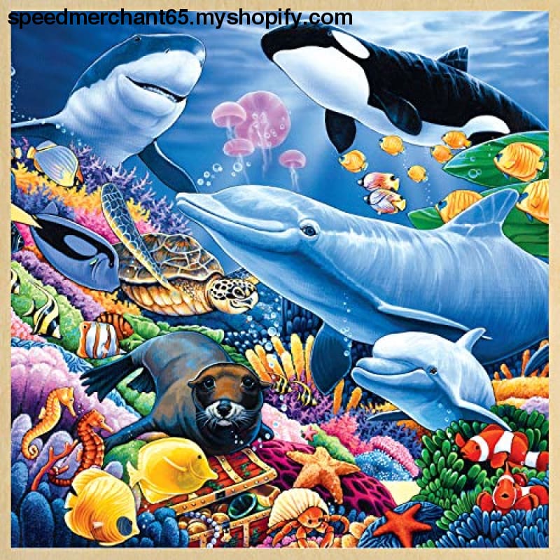MasterPieces Real Wood Tray Jigsaw Puzzle Undersea Friends