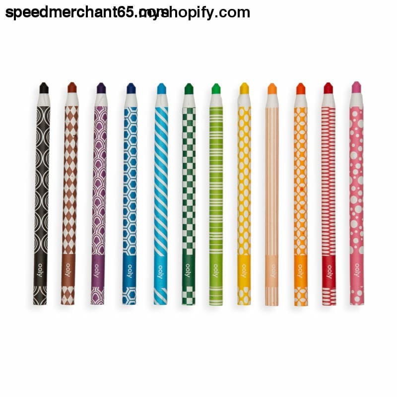 Ooly Color Appeel Crayon Sticks - Set of 12 Peelable Colors