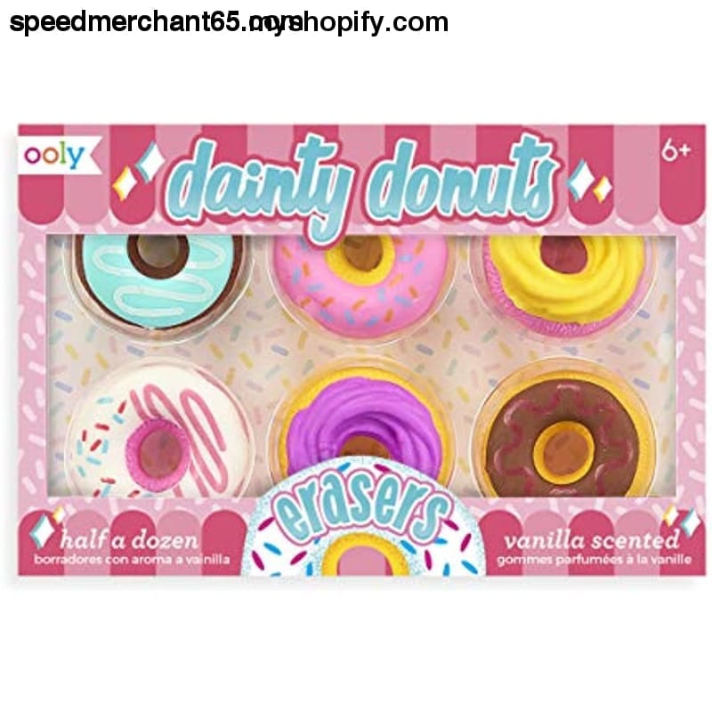OOLY Dainty Donuts Vanilla-Scented Erasers School Supplies