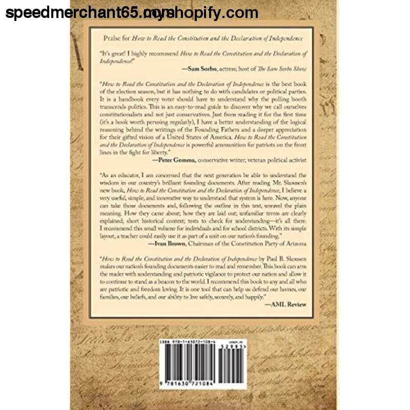 How to Read the Constitution and Declaration of Independence