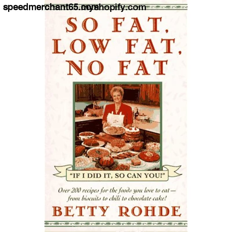 So Fat Low No - Self help