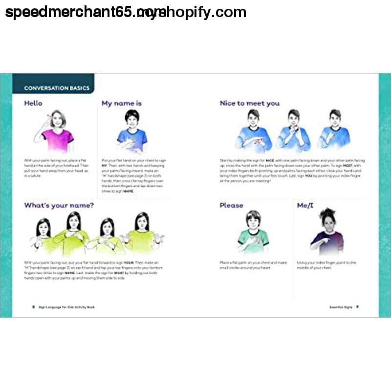 Sign Language for Kids Activity Book: 50 Fun Games