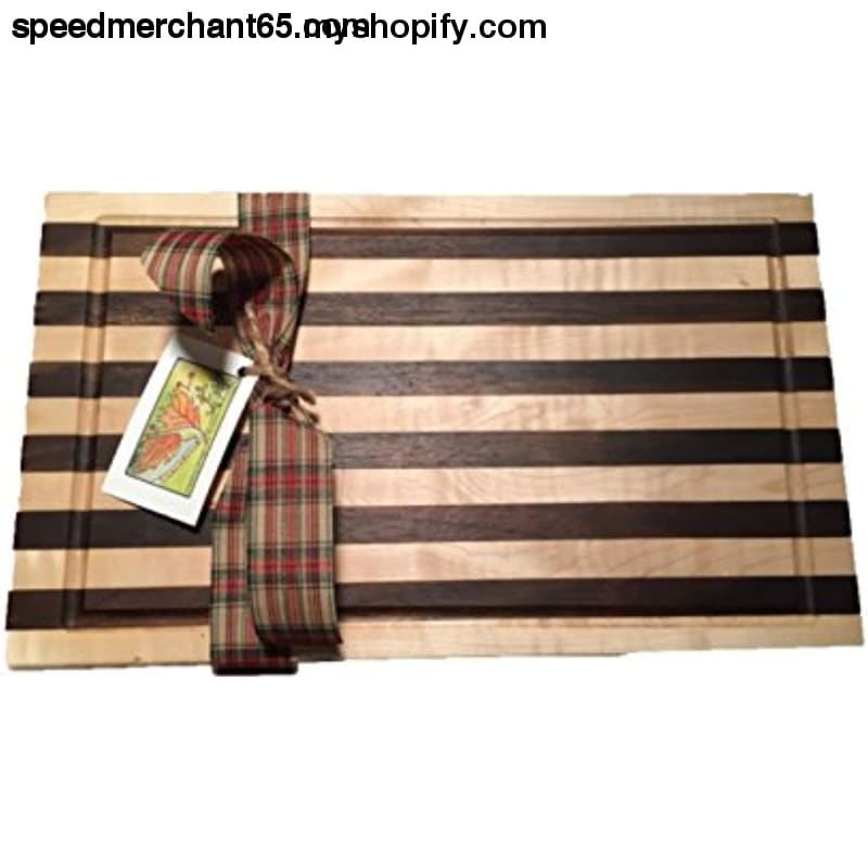 Western Style Cutting Board With Juice Gutter - handmade