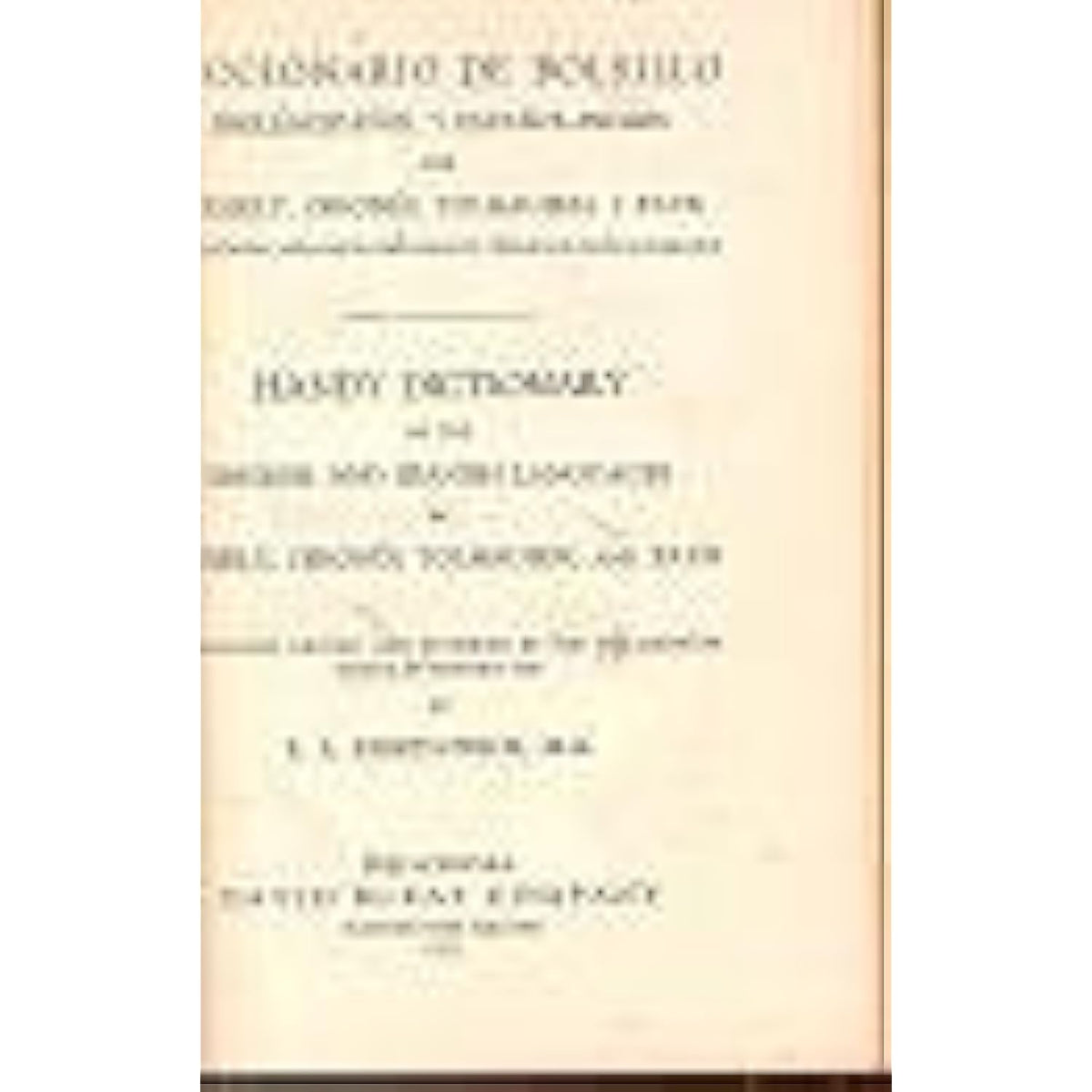 New Handy Spanish English - English Spanish Dictionary - The Hungry Bookworm & Speedmerchant65
