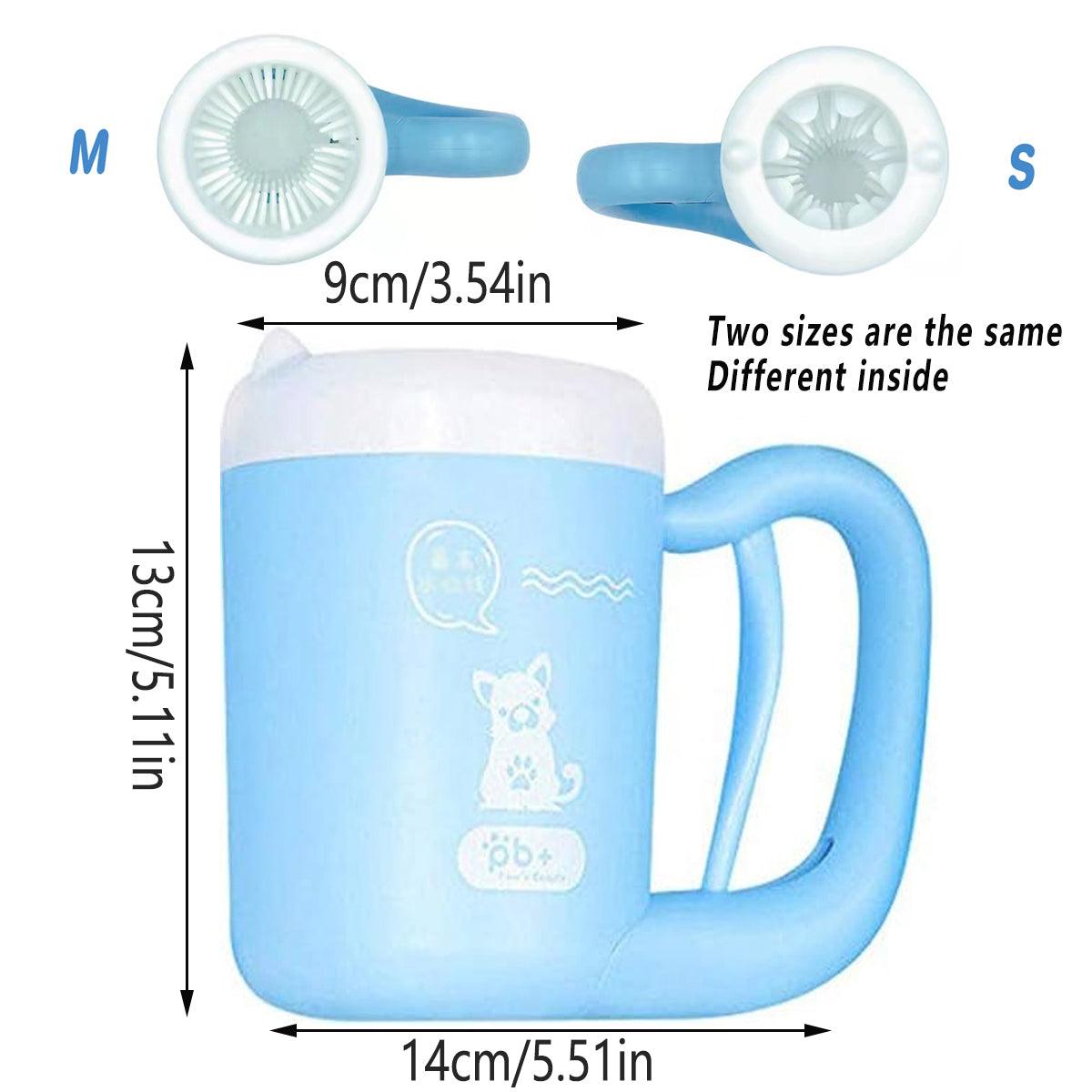 Dog Paw Cleaner Cup Pet Foot Washer Cat Paw Cleaning Brush for Home Travel Use