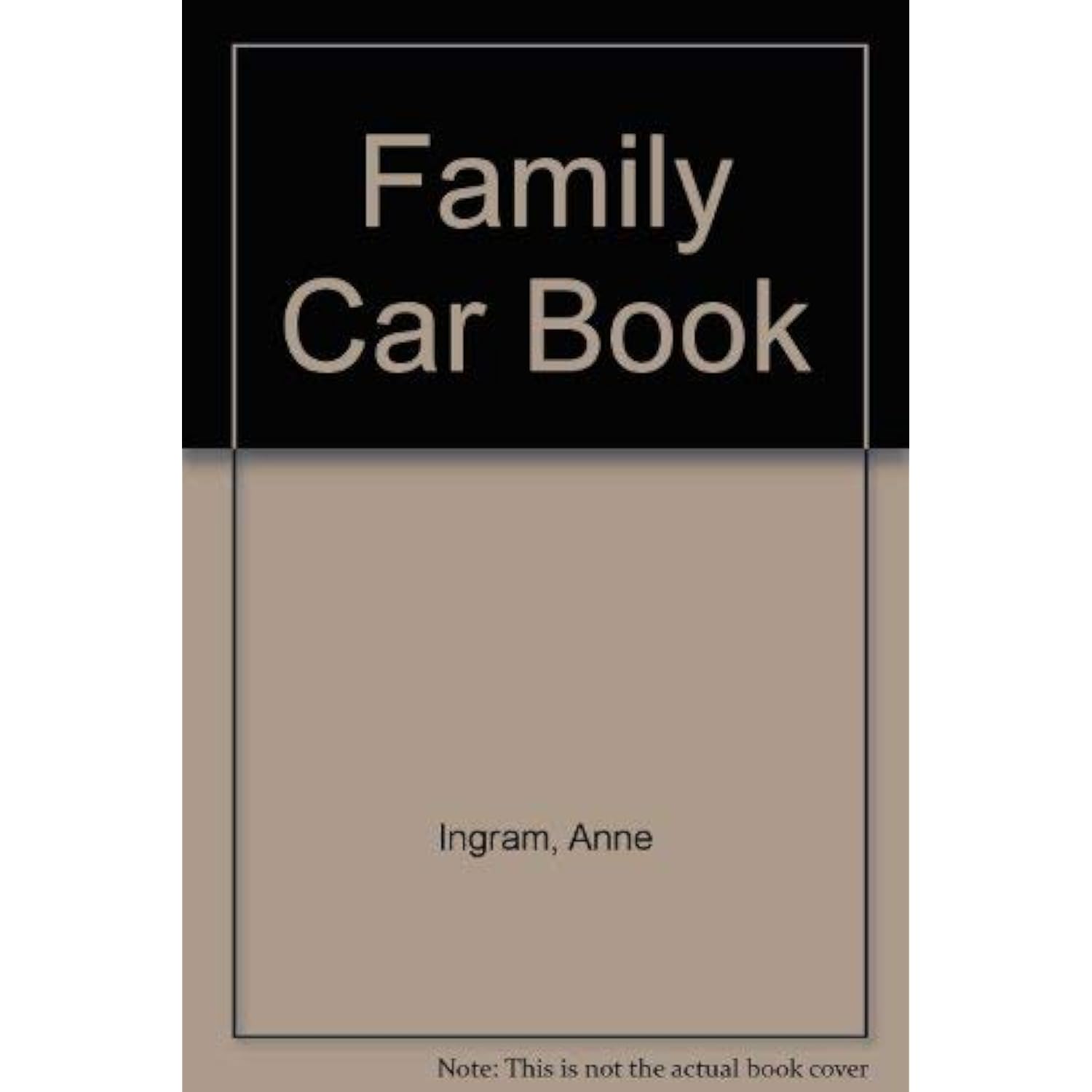 Family Car Book Ingram, Anne; O'Donnell, Peggy and Graham, Bob - The Hungry Bookworm & Speedmerchant65