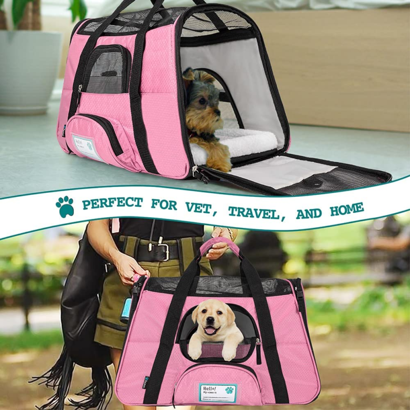 Airline Approved Pet Carrier for Cat, Soft Sided Dog Carrier for Small Dogs, Cat - Speedmerchant65 / The Hungry Bookworm / Fireside Books