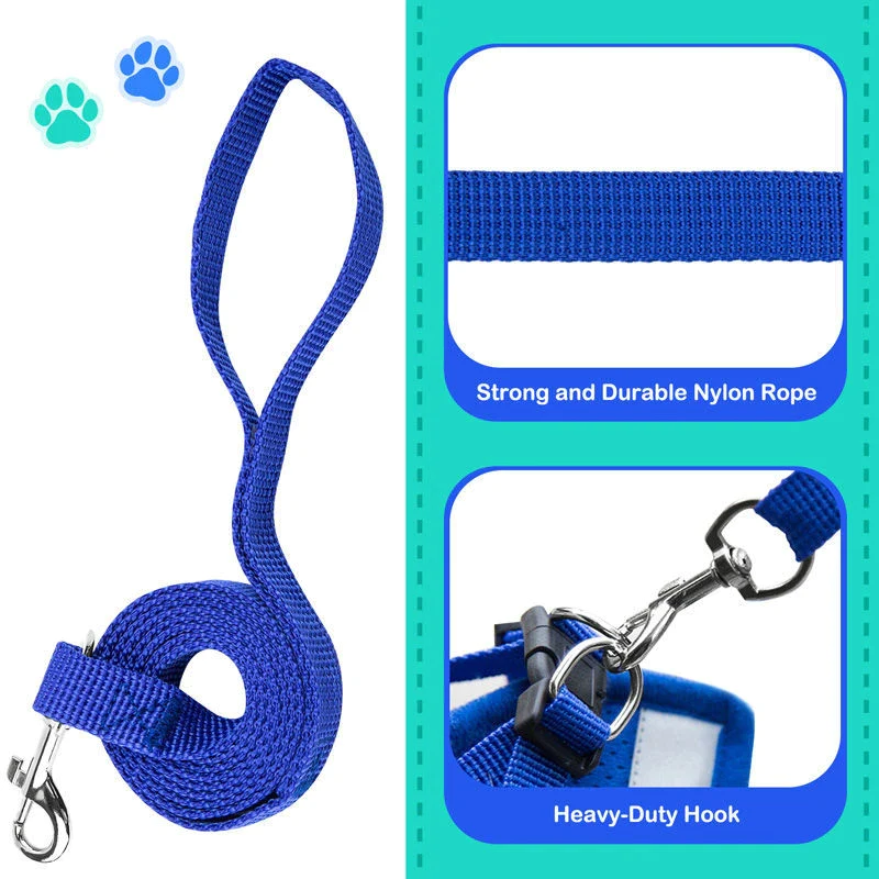 "Reflective Adjustable Pet Harness with Leash for Cats and Dogs - Sizes S-XL" - Speedmerchant65 / The Hungry Bookworm / Fireside Books