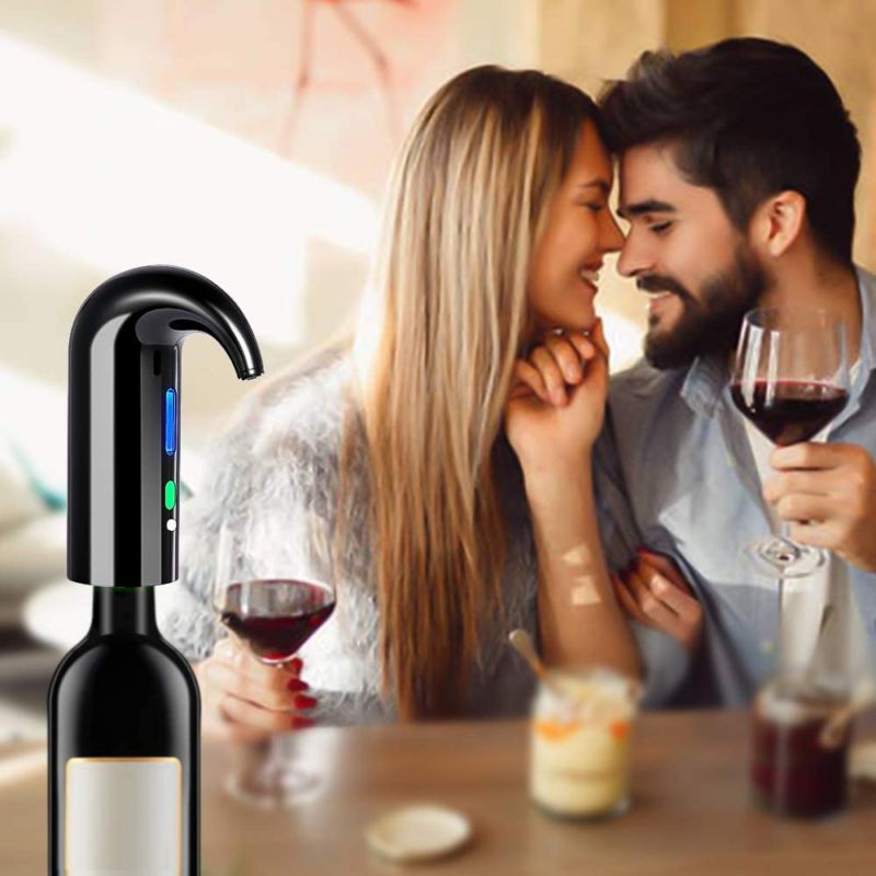 Professional title: "Multi-Smart Electric Wine Aerator and Dispenser Pump with U - Speedmerchant65 / The Hungry Bookworm / Fireside Books