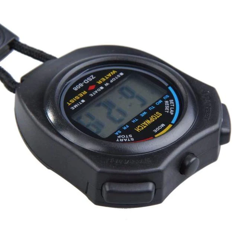 "Digital Sports Stopwatch Set with Chronograph, Date, Timer, and Odometer - 2 Pi - Speedmerchant65 / The Hungry Bookworm / Fireside Books