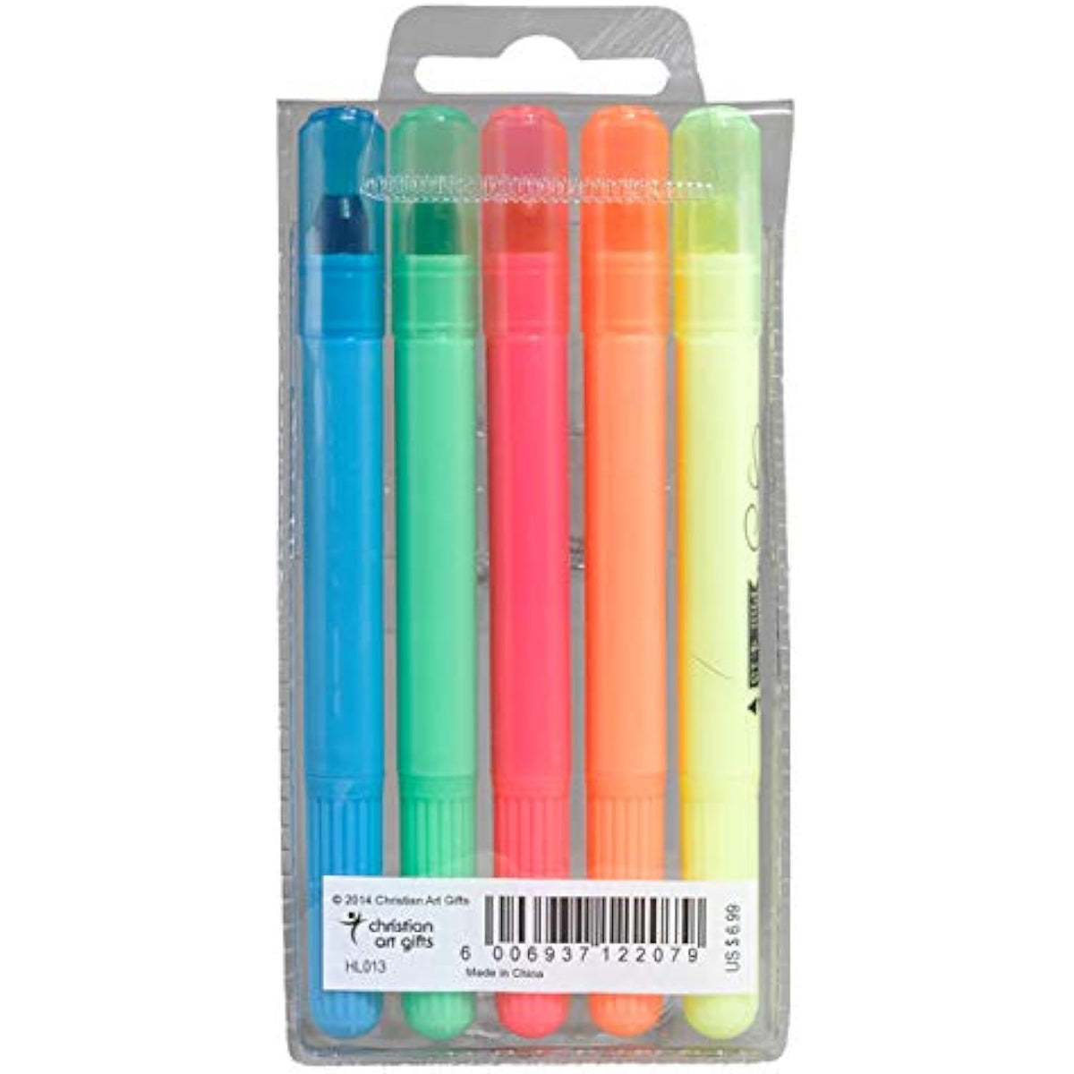 Twist and Glide Gel Bible Highlighters, 5 Pc Set Christian Art Gifts Twist and - The Hungry Bookworm & Speedmerchant65