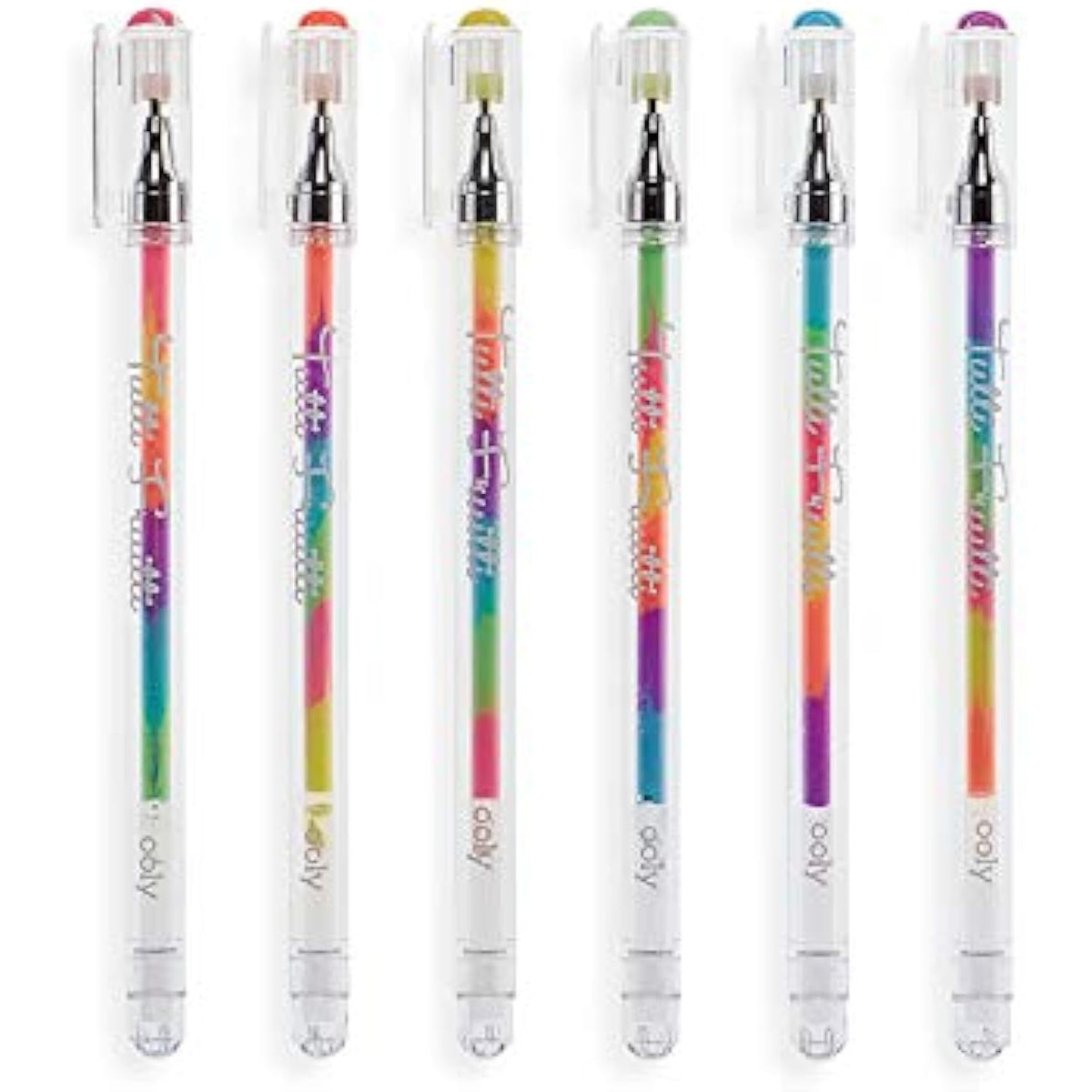 OOLY, Tutti Frutti Gel Pens, Fruity Scented Pen - Set of 6 - The Hungry Bookworm & Speedmerchant65