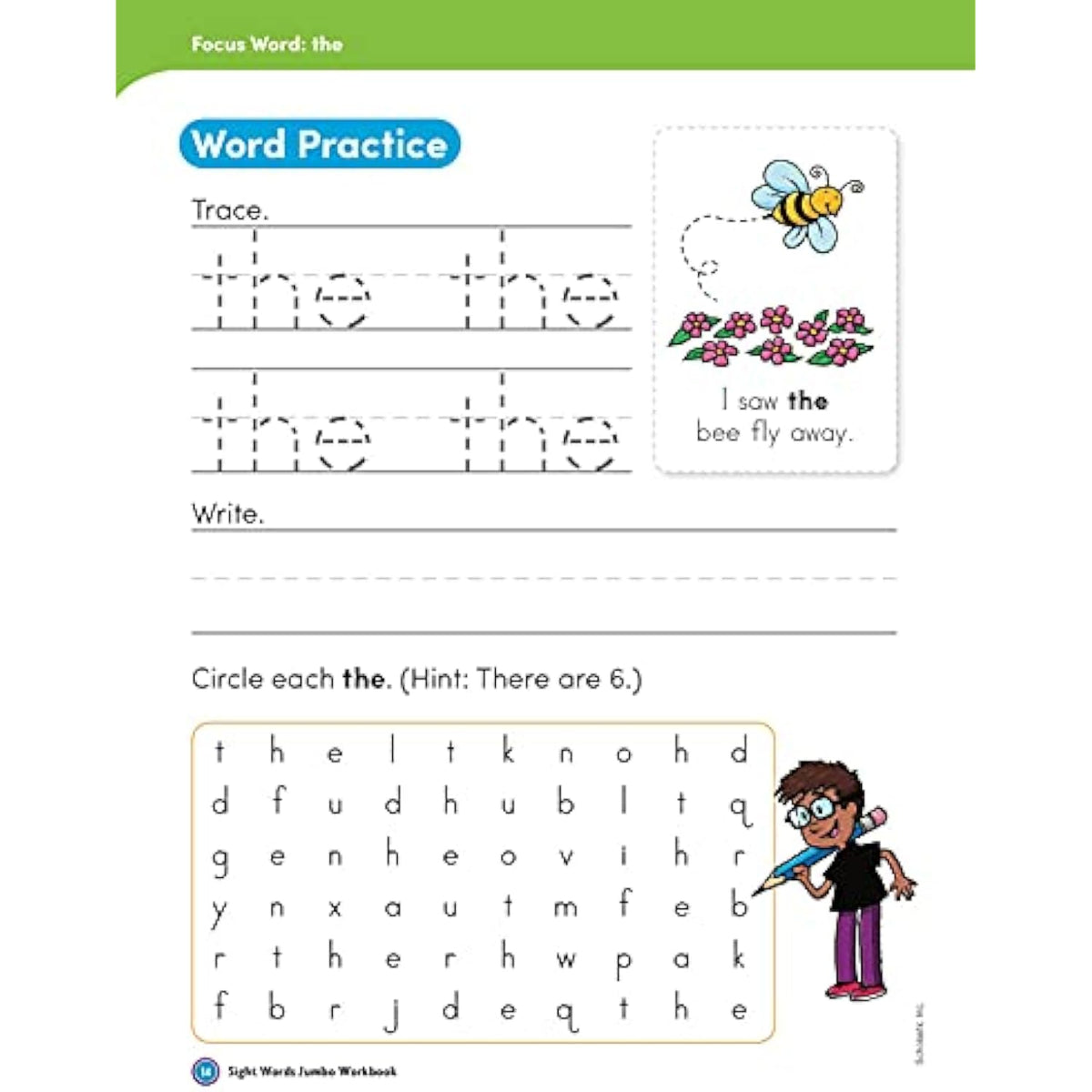 Scholastic Sight Words Jumbo Workbook - The Hungry Bookworm & Speedmerchant65