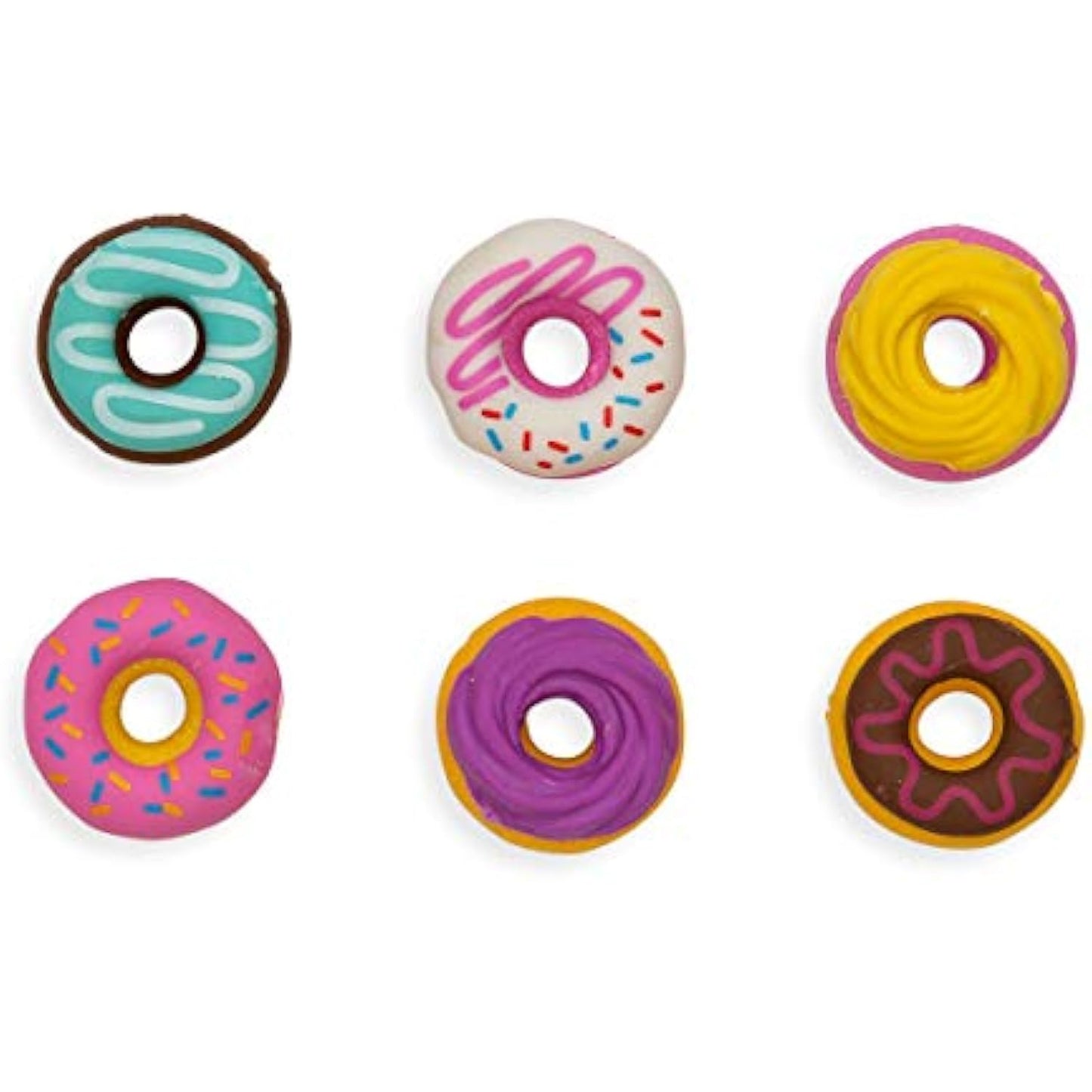 OOLY, Dainty Donuts Vanilla-Scented Erasers, School Supplies for Kids - Set of 6 - The Hungry Bookworm & Speedmerchant65