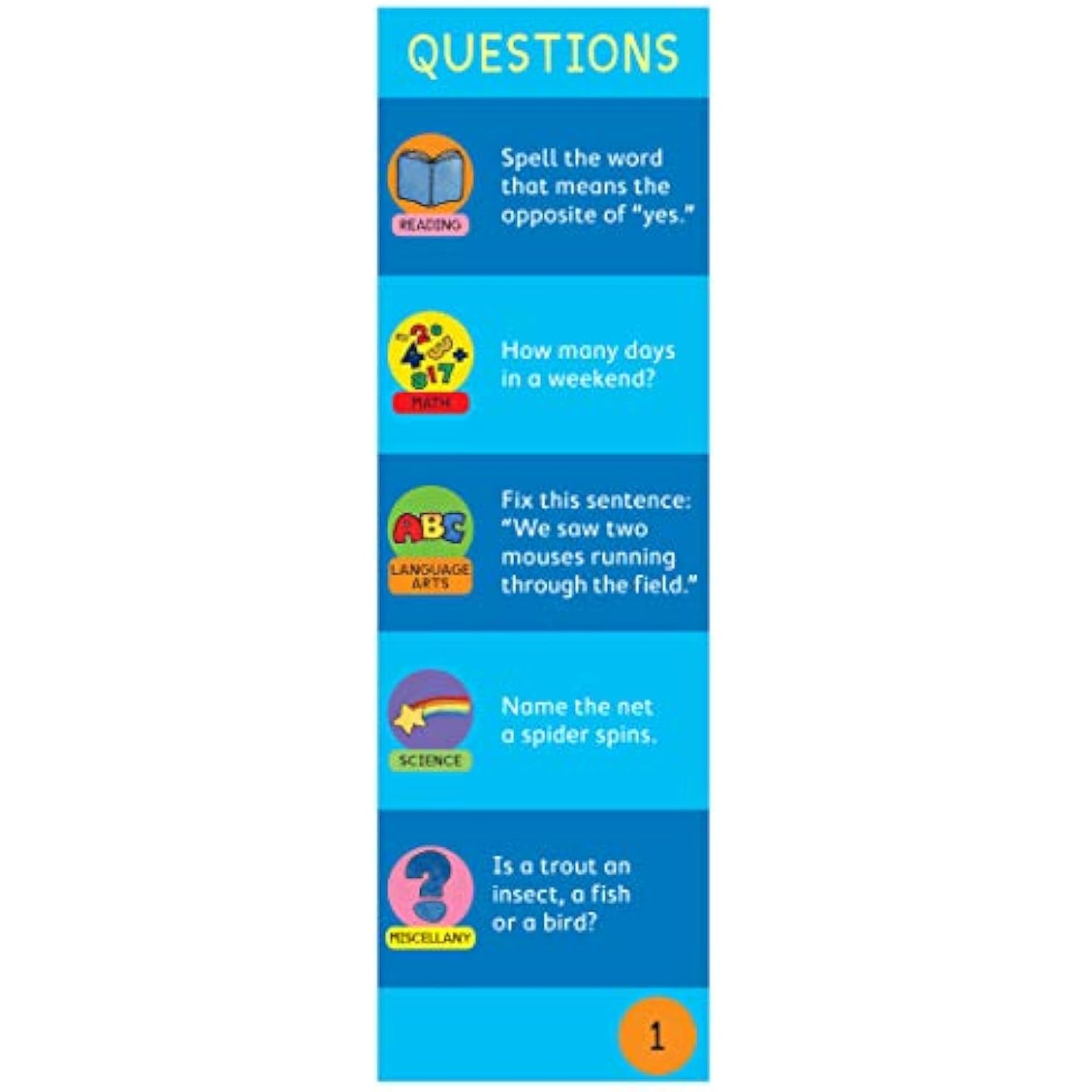 Brain Quest 1st Grade Q&A Cards: 750 Questions and Answers to Challenge the - The Hungry Bookworm & Speedmerchant65