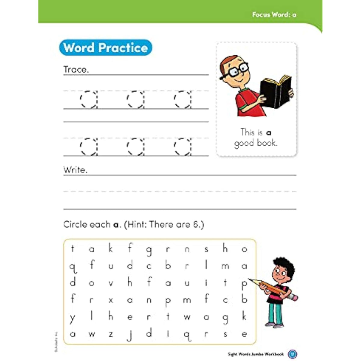 Scholastic Sight Words Jumbo Workbook - The Hungry Bookworm & Speedmerchant65