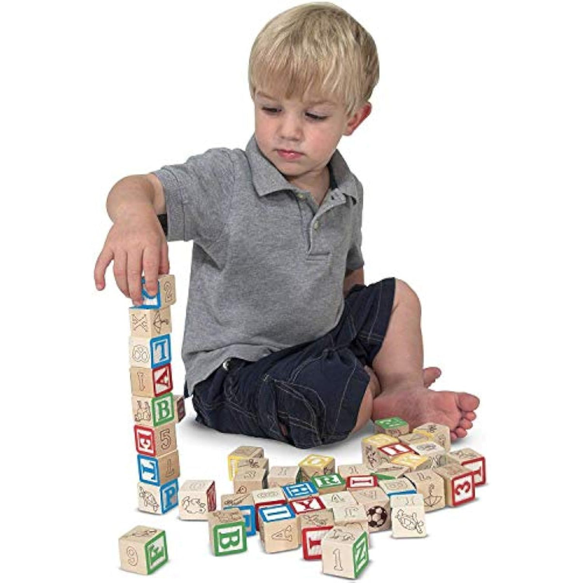Wooden Abc/123 Blocks (Uc) - The Hungry Bookworm & Speedmerchant65