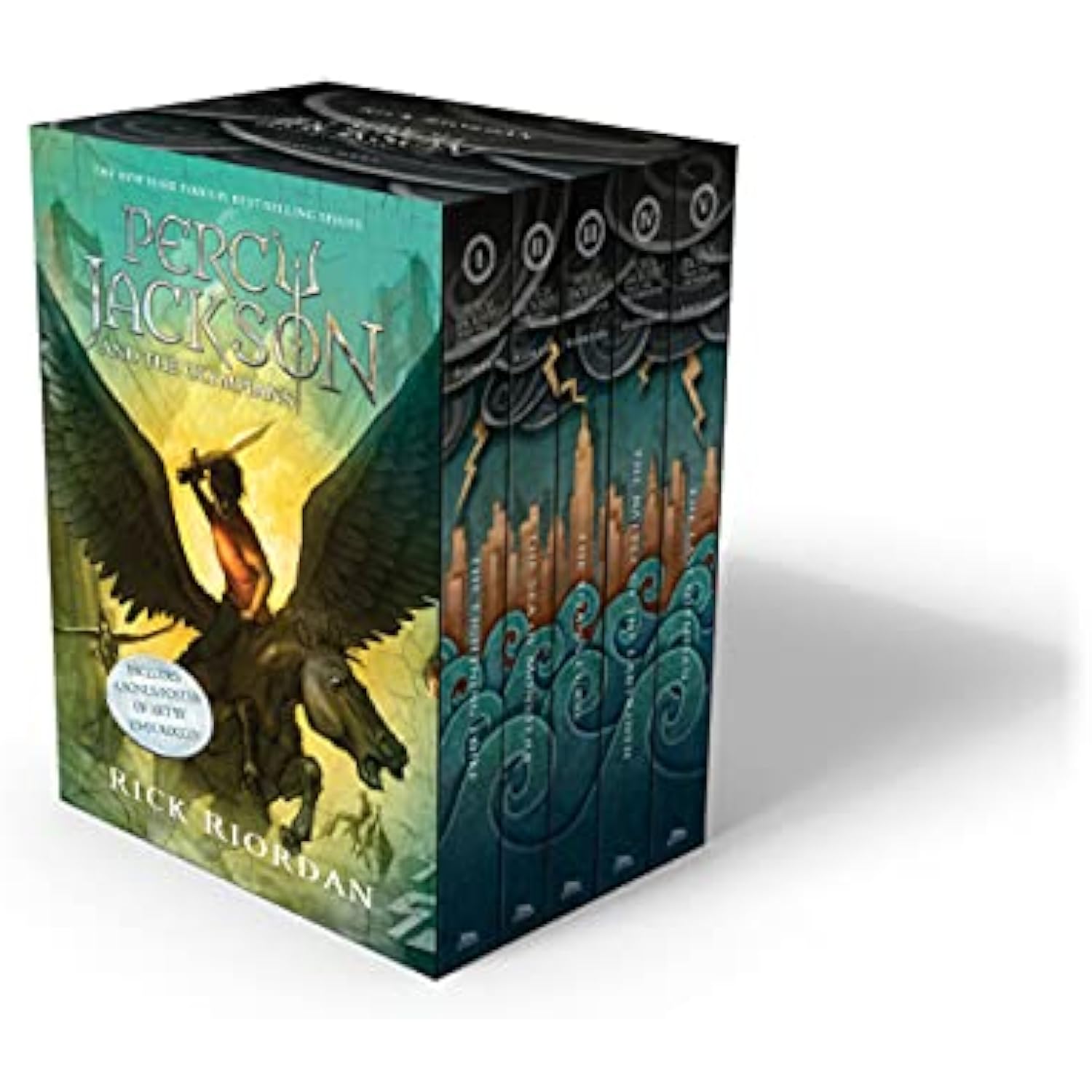 Percy Jackson and the Olympians 5 Book Paperback Boxed Set (w/poster) (Percy - The Hungry Bookworm & Speedmerchant65