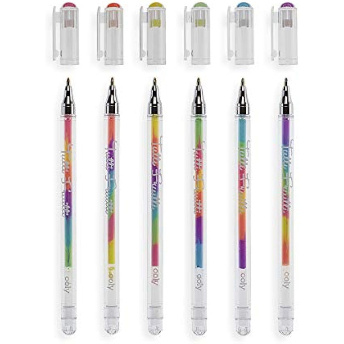 OOLY, Tutti Frutti Gel Pens, Fruity Scented Pen - Set of 6 - The Hungry Bookworm & Speedmerchant65