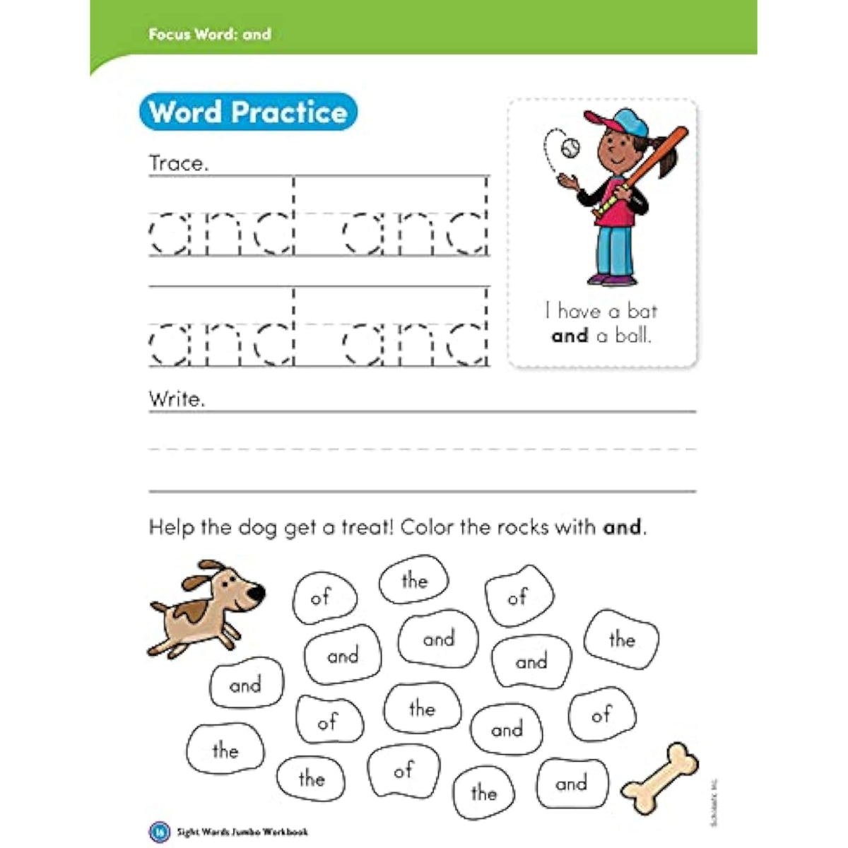 Scholastic Sight Words Jumbo Workbook - The Hungry Bookworm & Speedmerchant65