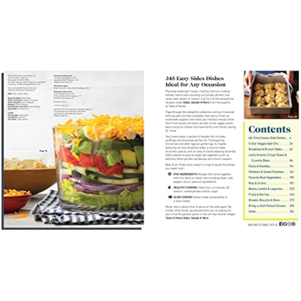 Taste of Home Sides, Salads & More: 345 side dishes, pasta salads, leafy greens, - The Hungry Bookworm & Speedmerchant65