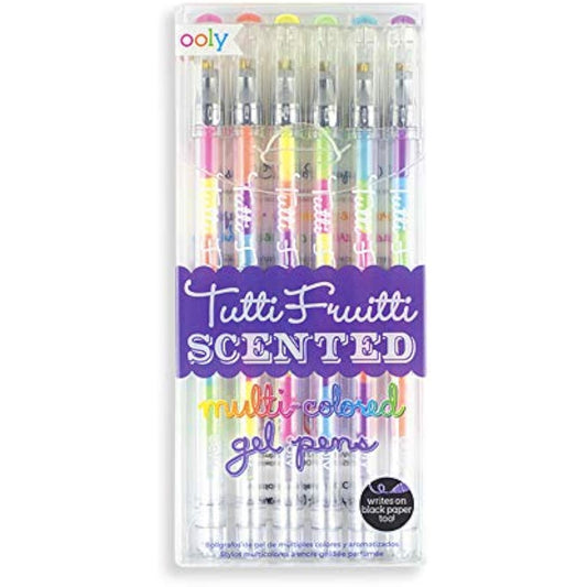 OOLY, Tutti Frutti Gel Pens, Fruity Scented Pen - Set of 6 - The Hungry Bookworm & Speedmerchant65