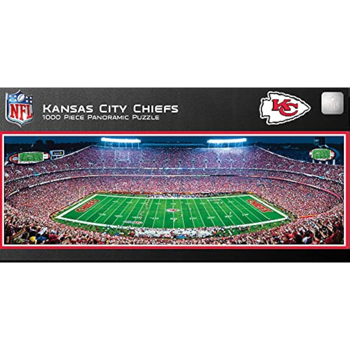 MasterPieces NFL Panoramics 1000 Puzzles Collection - Kansas City Chiefs NFL - The Hungry Bookworm & Speedmerchant65