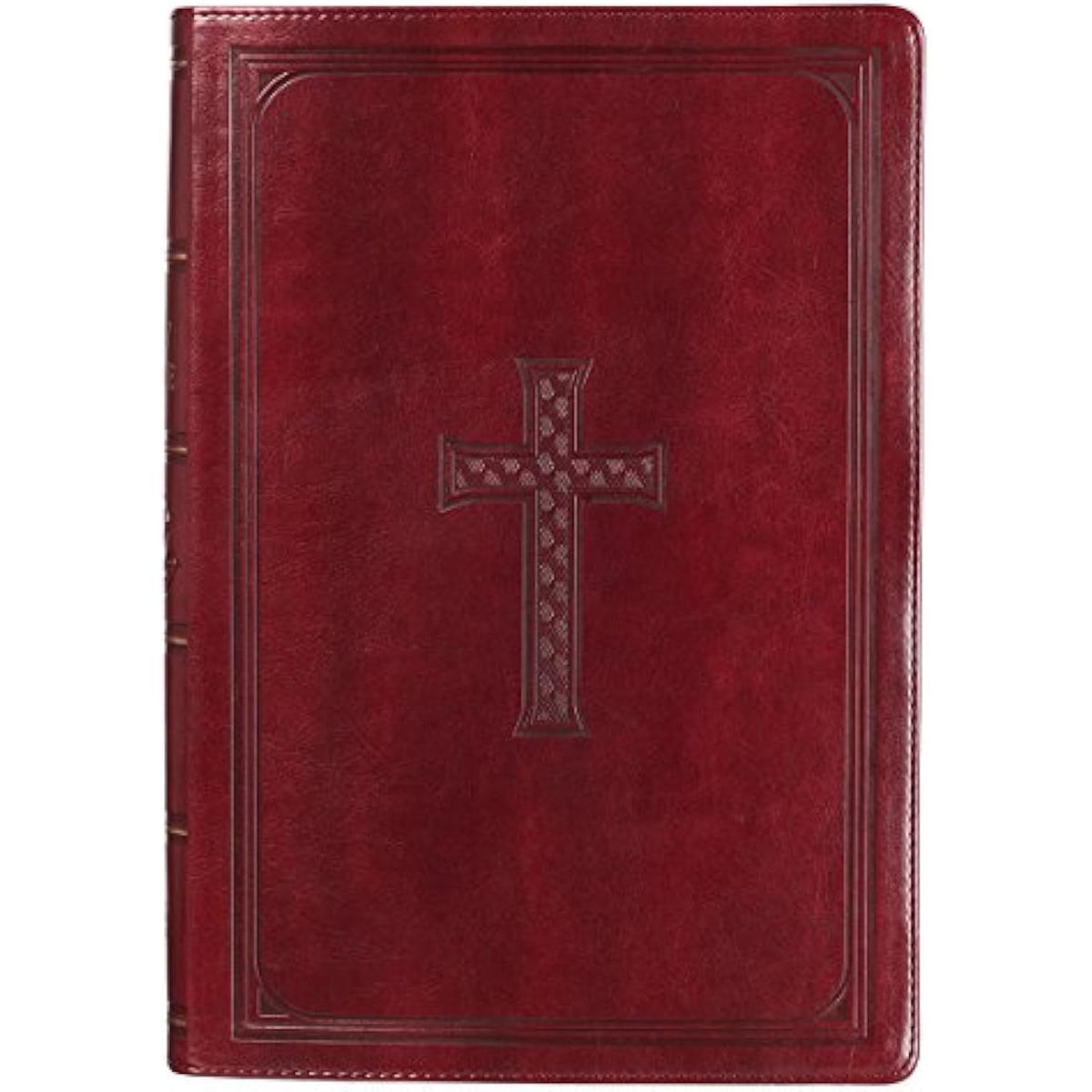 KJV Holy Bible, Super Giant Print Faux Leather Red Letter Edition - Thumb Index - The Hungry Bookworm & Speedmerchant65